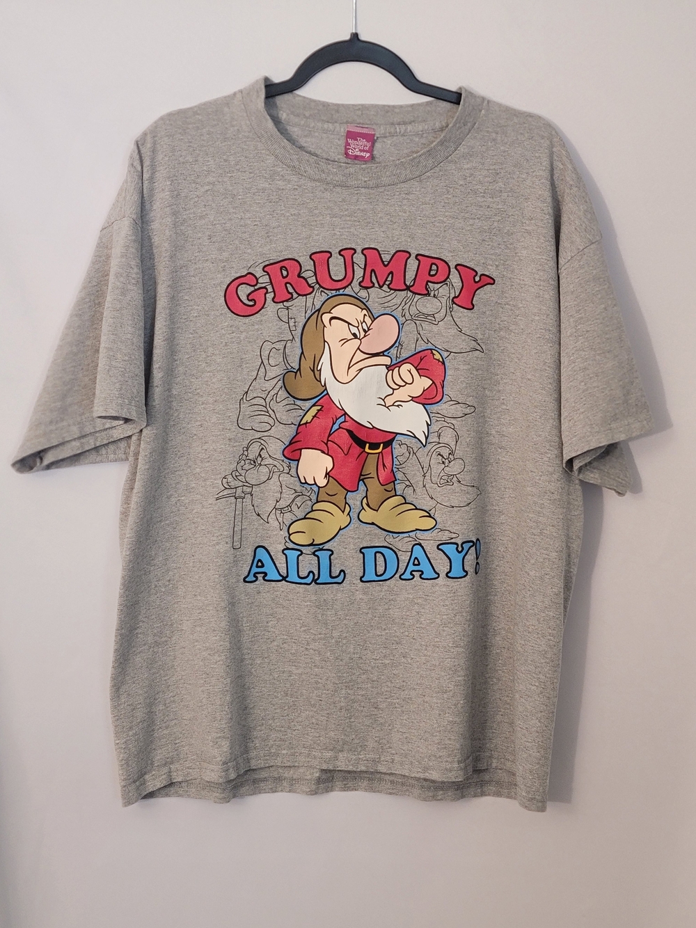 The Wonderful World Of Disney Grumpy All Day T-Shirt XL
